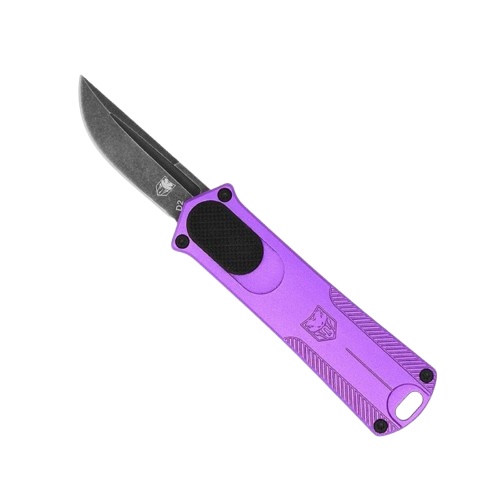 CALIFORNIA OTF 952 - PURPLE, DROP POINT, 1.75" STONEWASHED BLADE