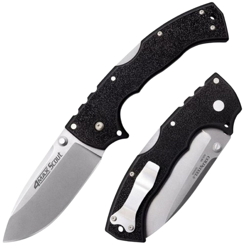 4-MAX SCOUT FOLDING KNIFE - DROP POINT, BLACK