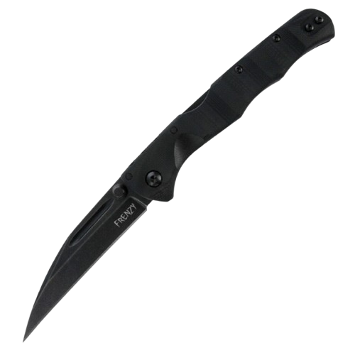 FRENZY II / 8 OVERALL / 3.5 SHEEPSFOOT BLADE / 3V STEEL / G10 HANDLE / TRI-AD LOCK / BLACKOUT