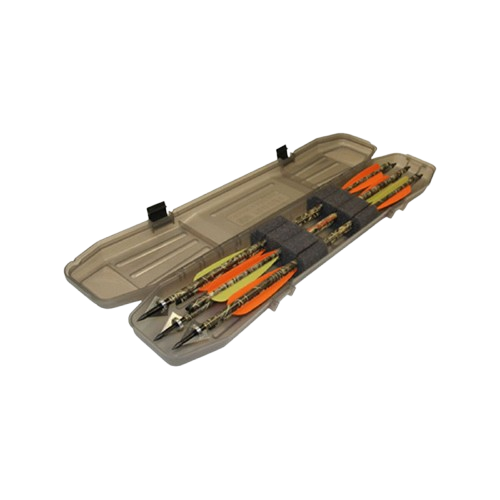 TRAVELER BOLT CASE CLEAR SMOKE - 6 CROSSBOW BOLTS UP TO 24.25"