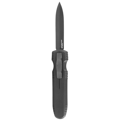 PENTAGON OTF AUTO KNIFE - BLACKOUT, SPEAR POINT, PLAIN EDGE, 3.79" BLADE