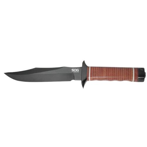 BOWIE 2.0 KNIFE - BROWN, CLIP POINT, PLAIN EDGE, 6.4" BLADE